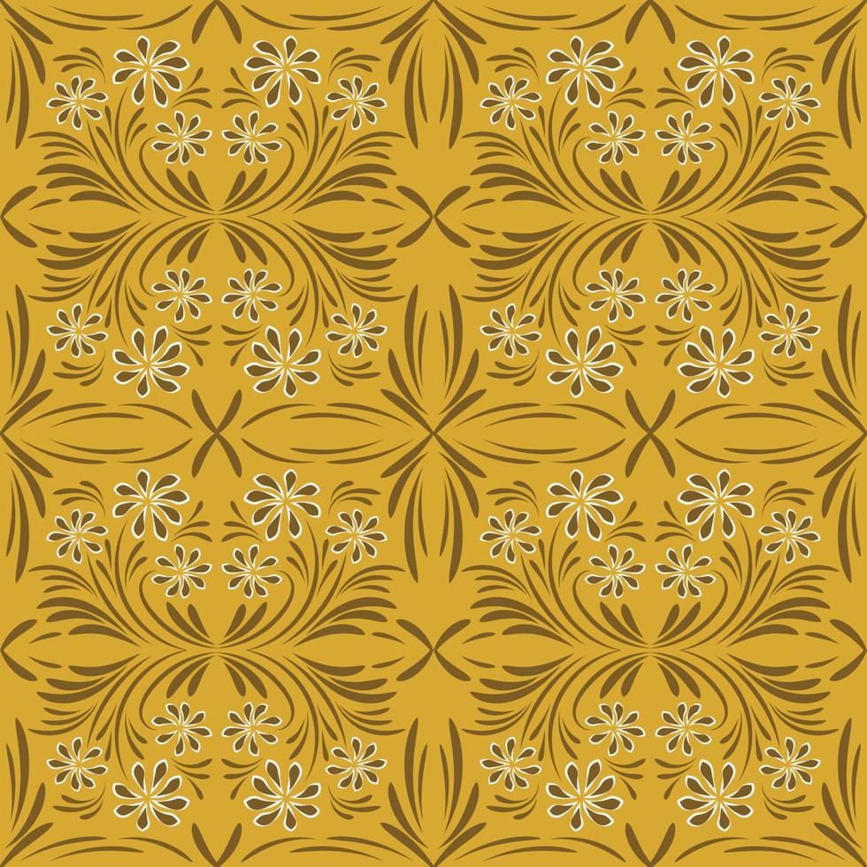 Folk flowers print Floral pattern Ethnic art vector