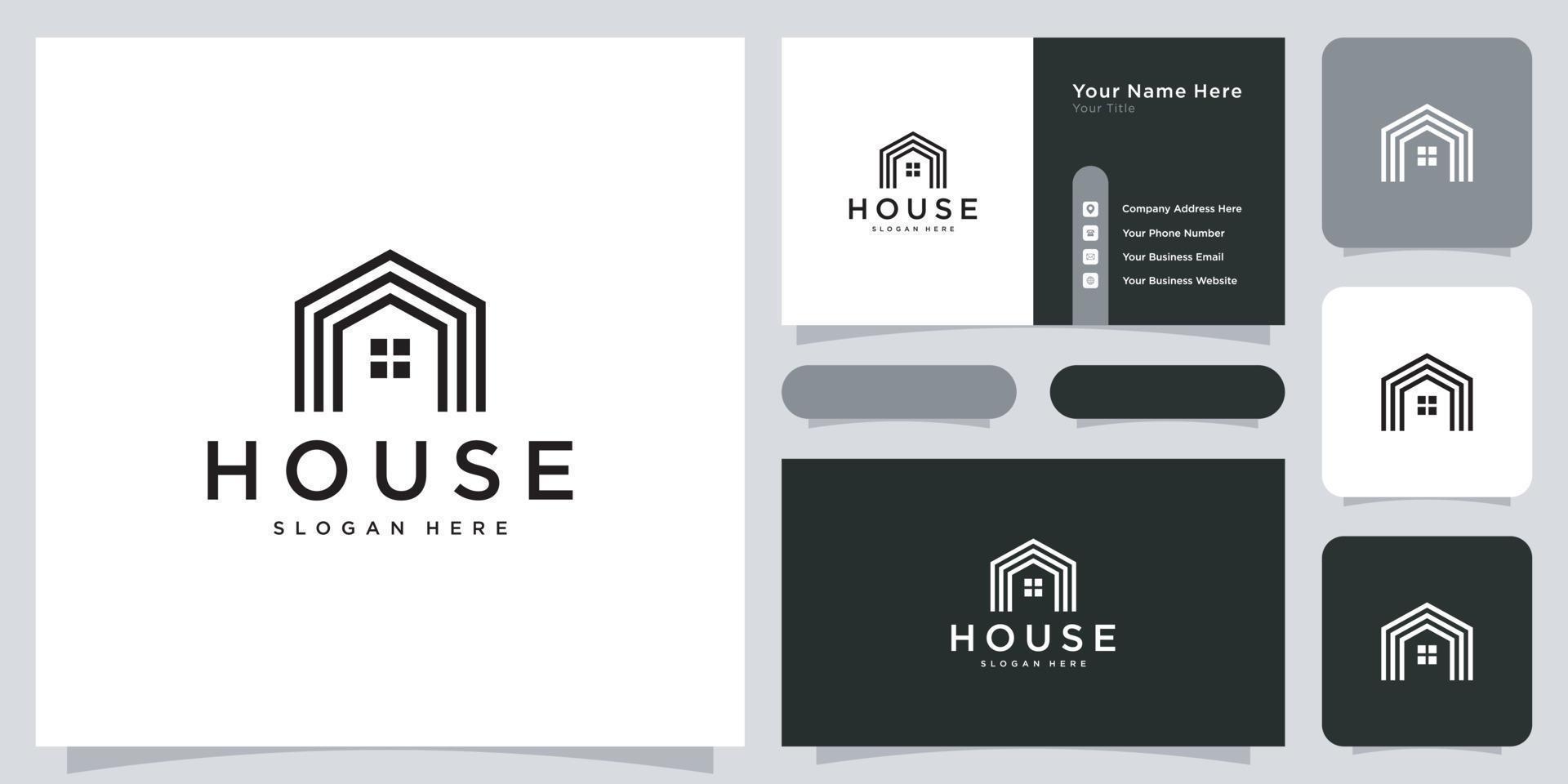 home logo vector design concept