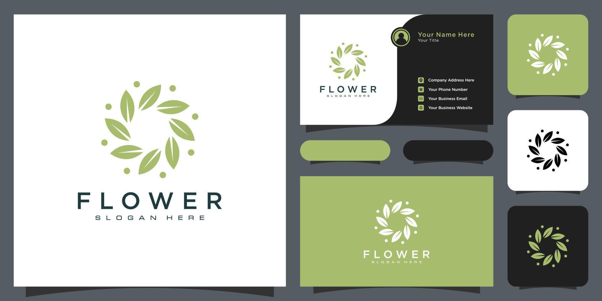 Building logo with line art style. city building abstract for logo design inspiration and business card design vector
