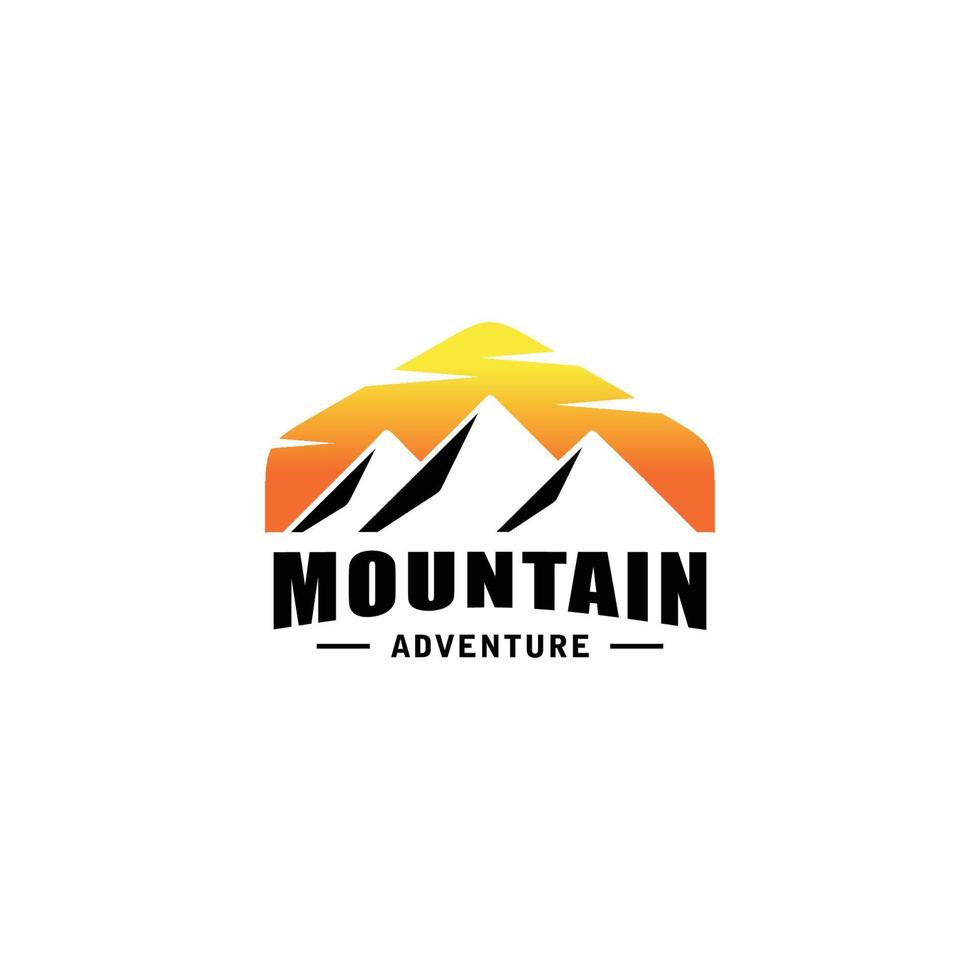 mountain logo vector design emblem