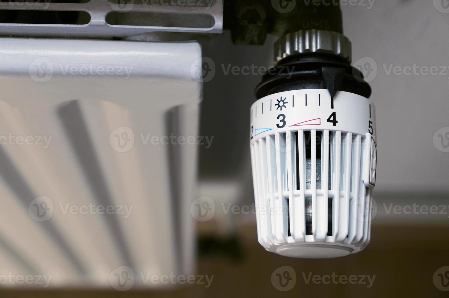 thermostat on radiator photo