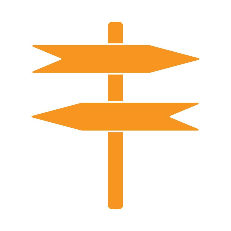 eps10 naranja vector icono de madera en blanco con dos flechas en estilo moderno plano simple aislado sobre fondo blanco