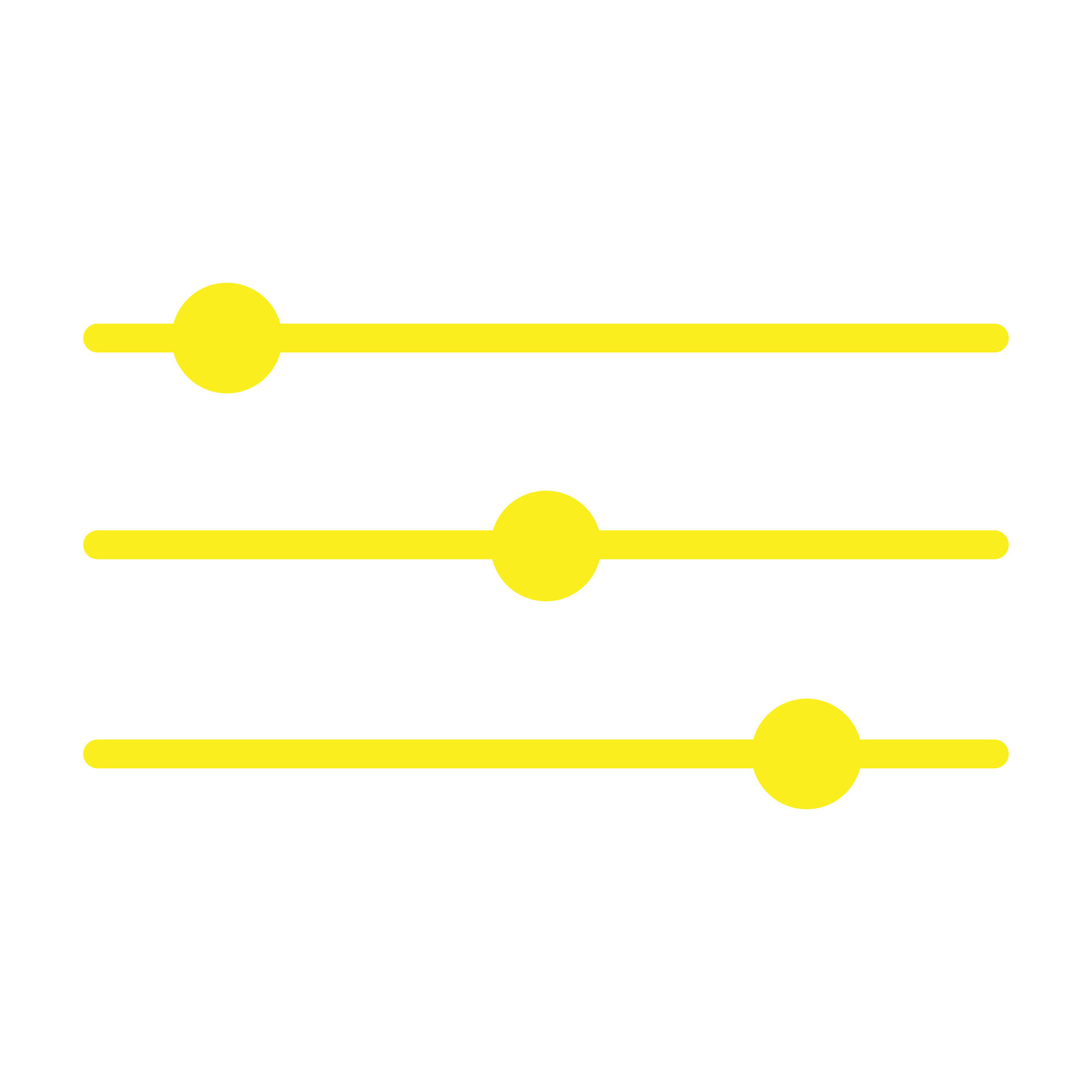 eps10 yellow vector slider bar icon in simple flat trendy style