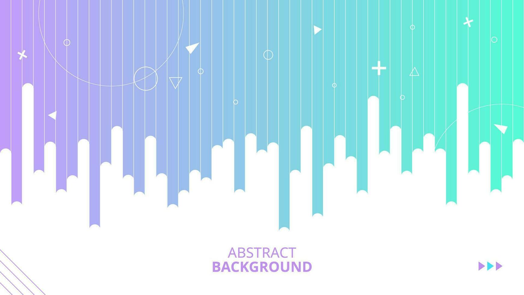 rainbow abstract background with geometric ornaments vector