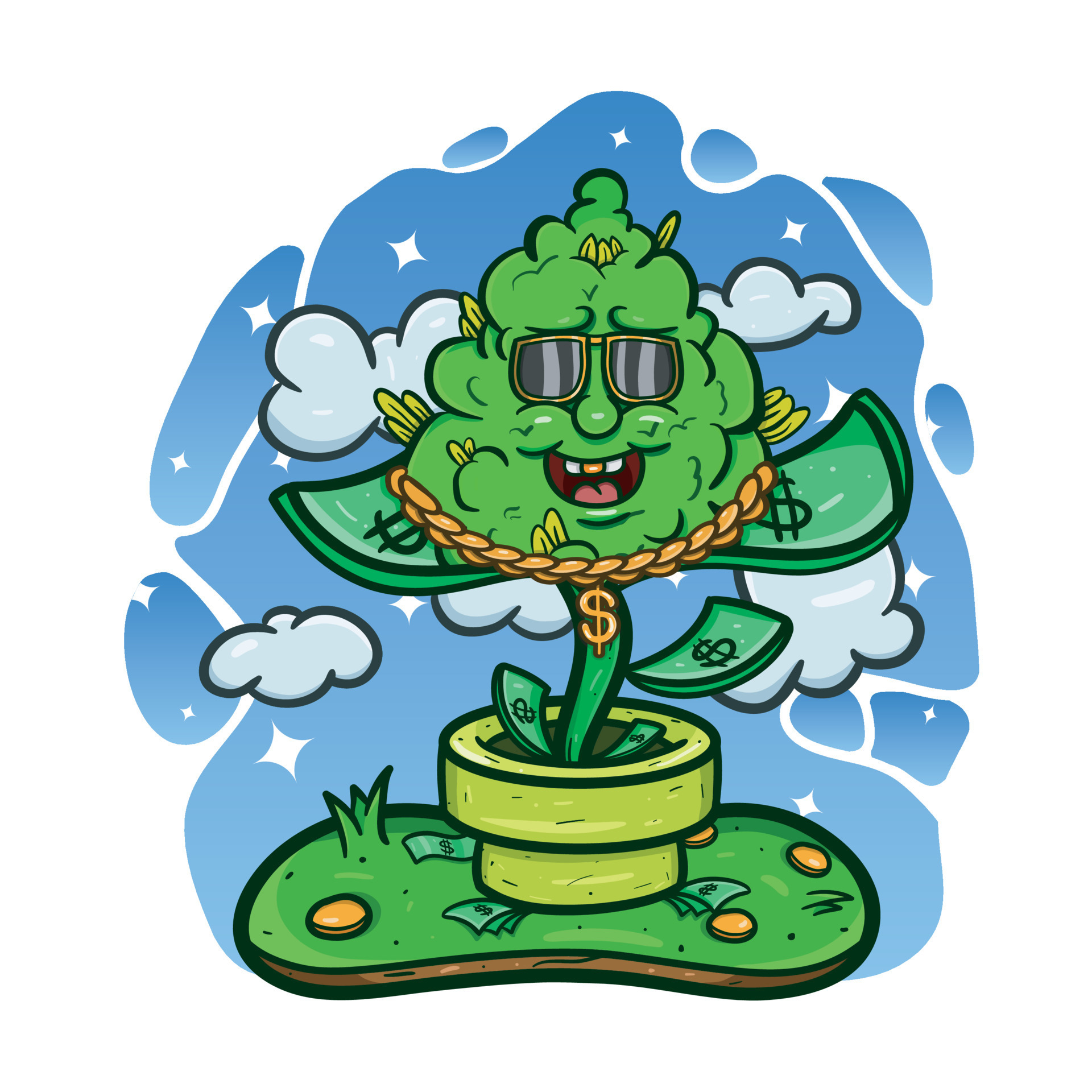 Cartoon Mascot Of Weed Bud Plant with Money. 7980510 Vector Art at Vecteezy Cartoon Mascot Of Weed Bud Plant with Money. 7980510 Vector Art at Vecteezy