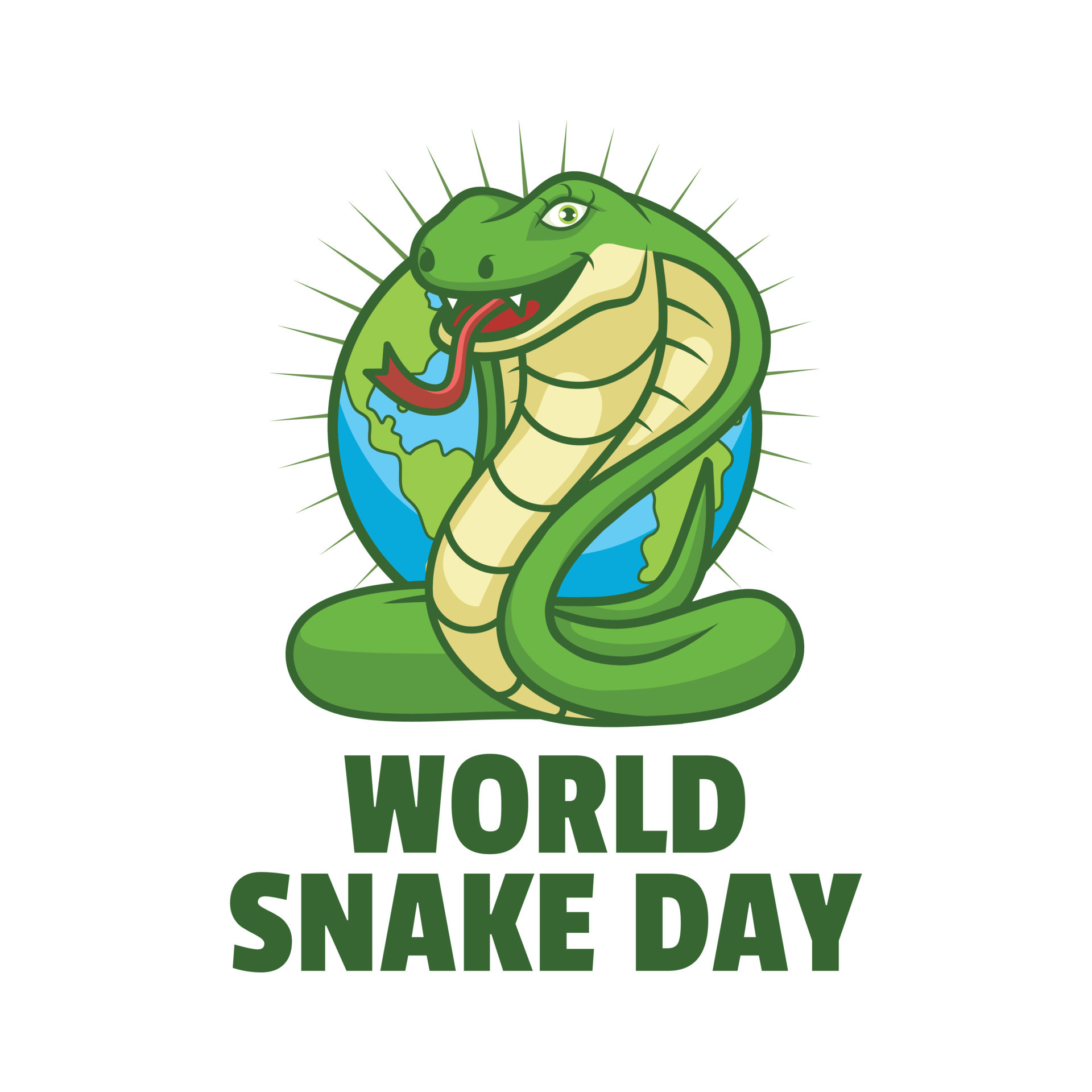 cartoon world snake day design vector 7980695 Vector Art at Vecteezy