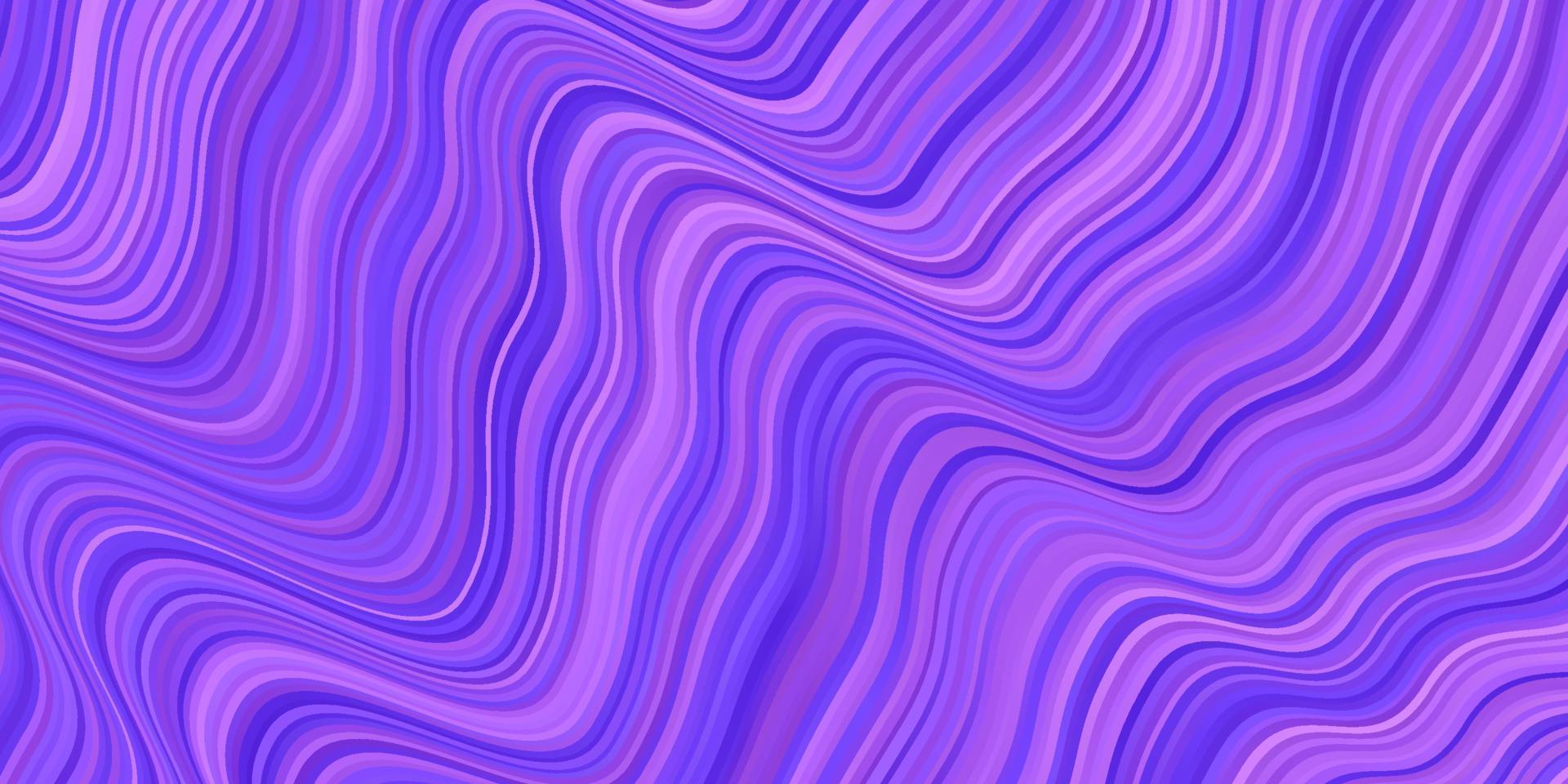 Light Purple vector background with bent lines.