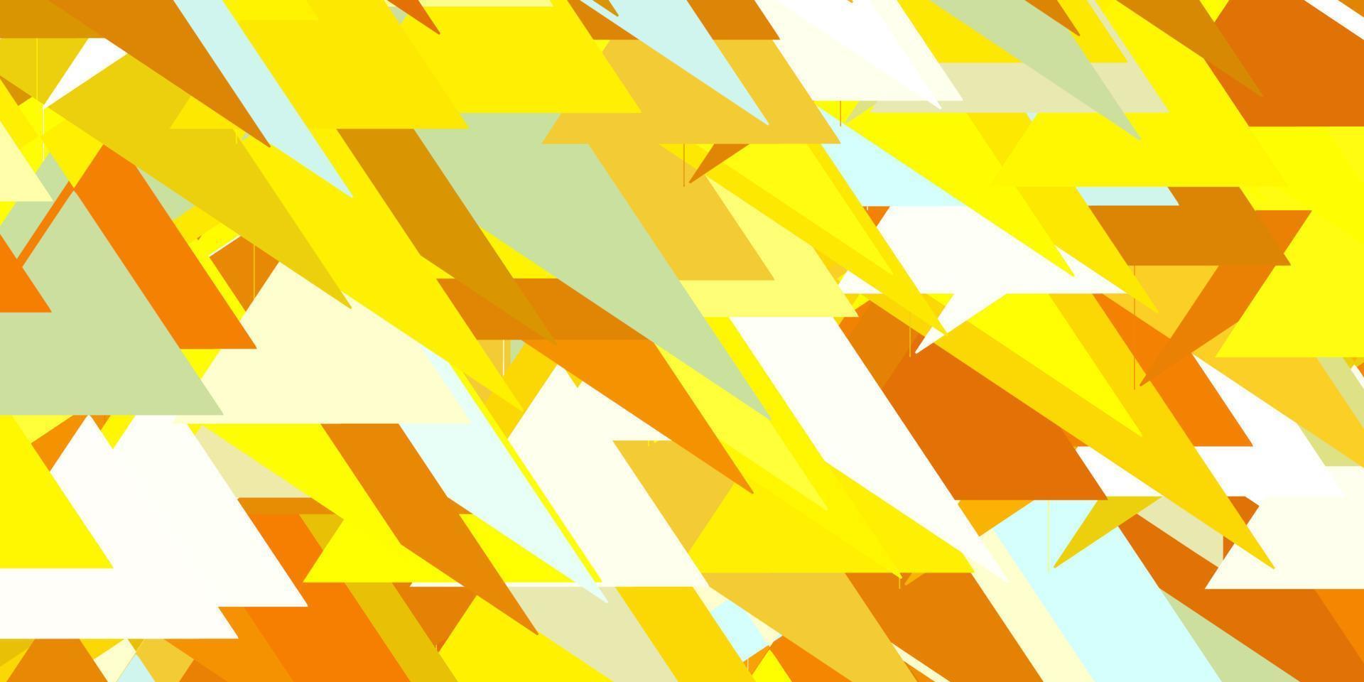 Light blue, yellow vector pattern with polygonal shapes.