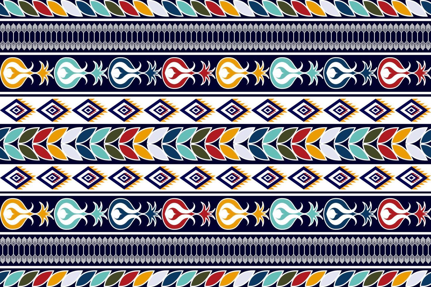 Ikat ethnic seamless textile pattern design. Aztec fabric carpet mandala ornaments textile decorations wallpaper. Tribal boho native turkey traditional embroidery vector background.