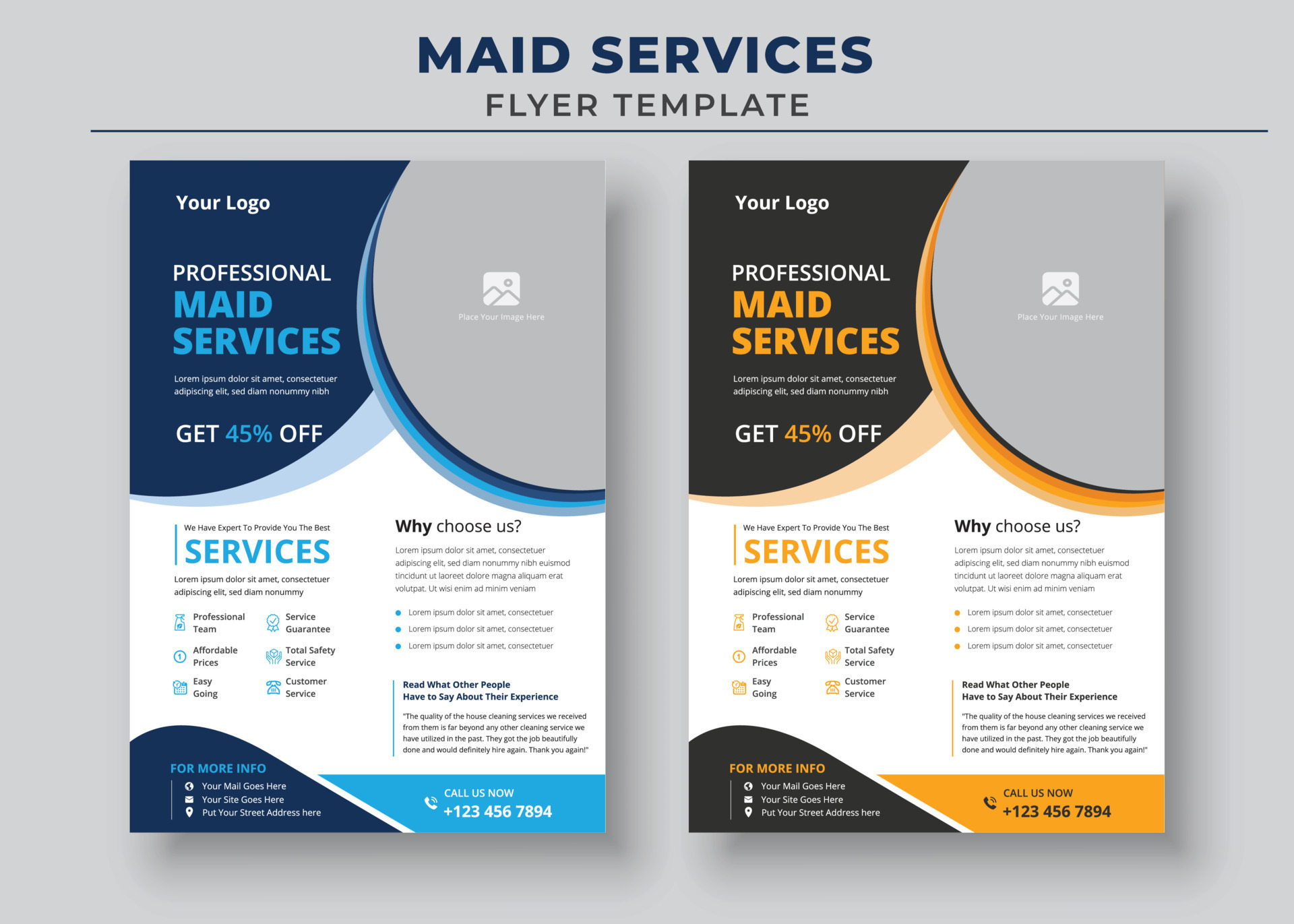 Professional Maid Service, Maid Service Flyer Template, Housekeeping Professional Maid Service, Maid Service Flyer Template, Housekeeping