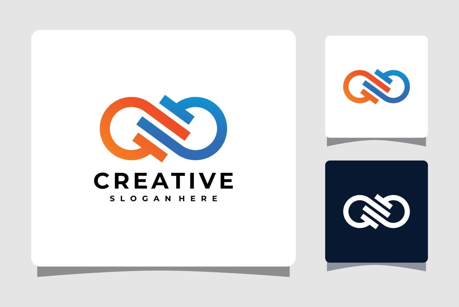 Infinity Logo Template Design Inspiration vector