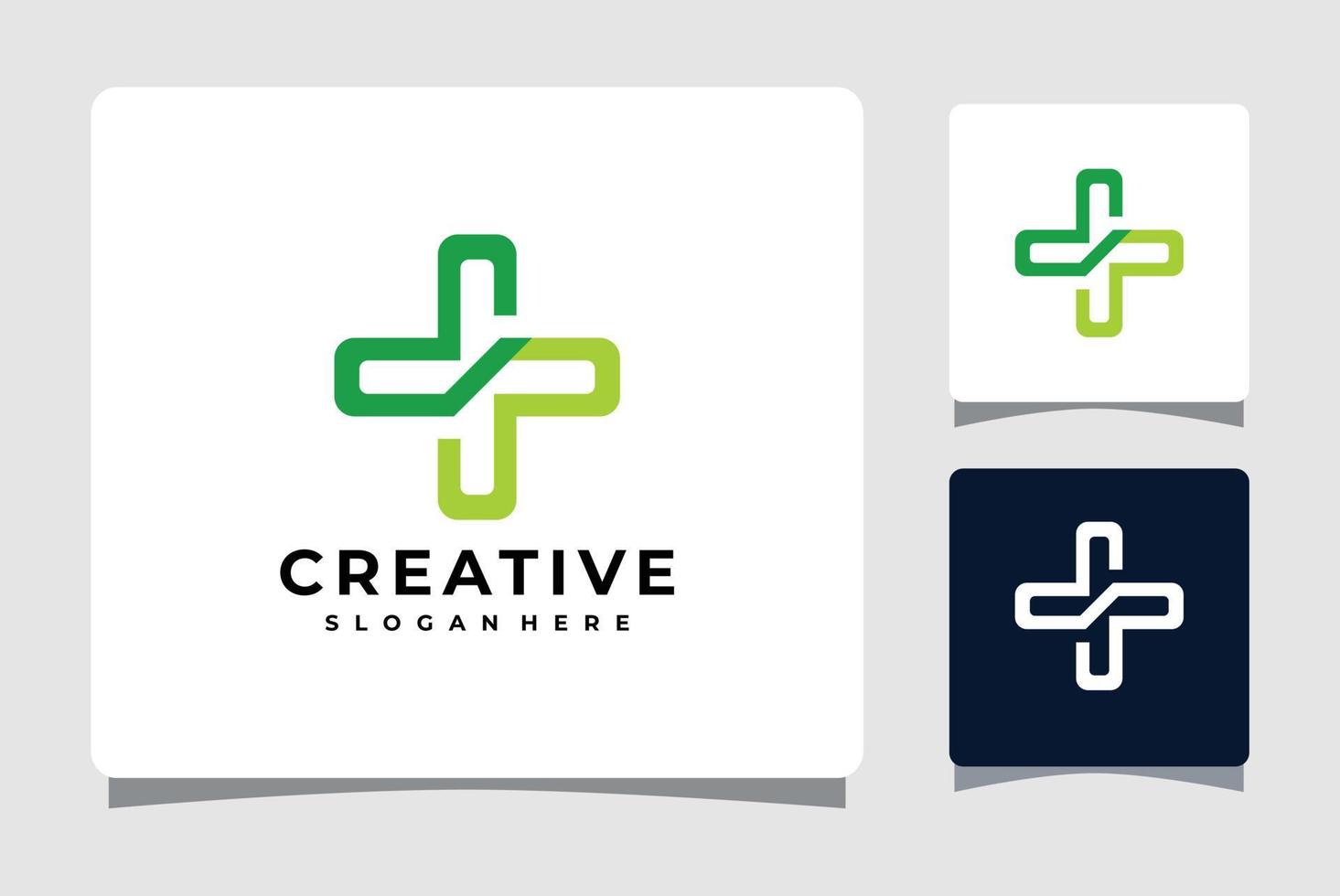 inspiración de diseño de plantilla de logotipo de cruz médica vector