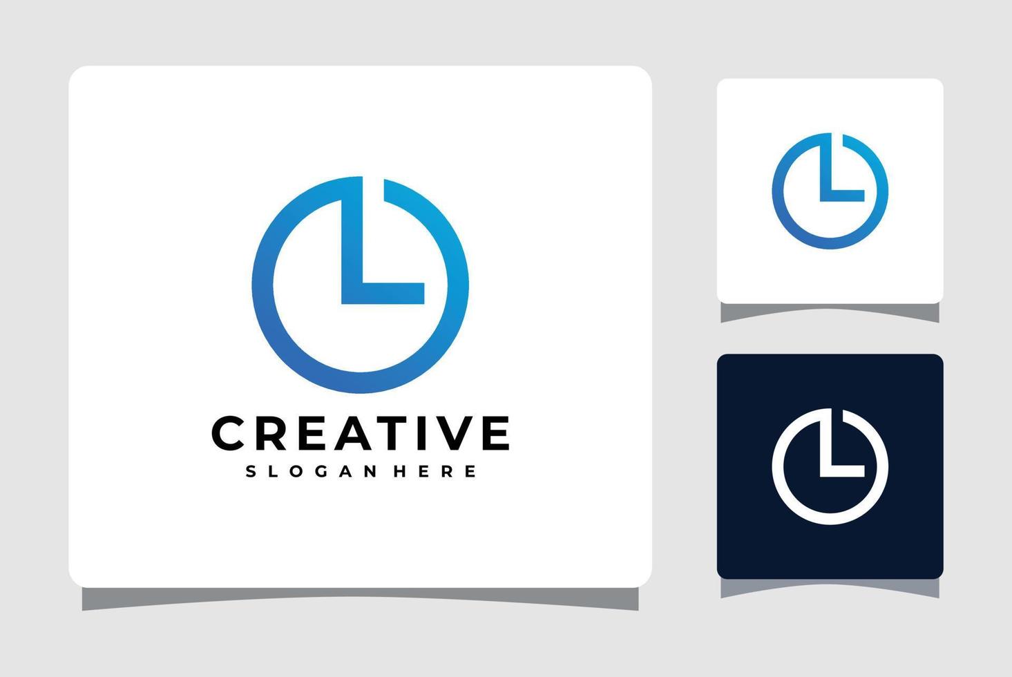 Clock Logo Template Design Inspiration vector