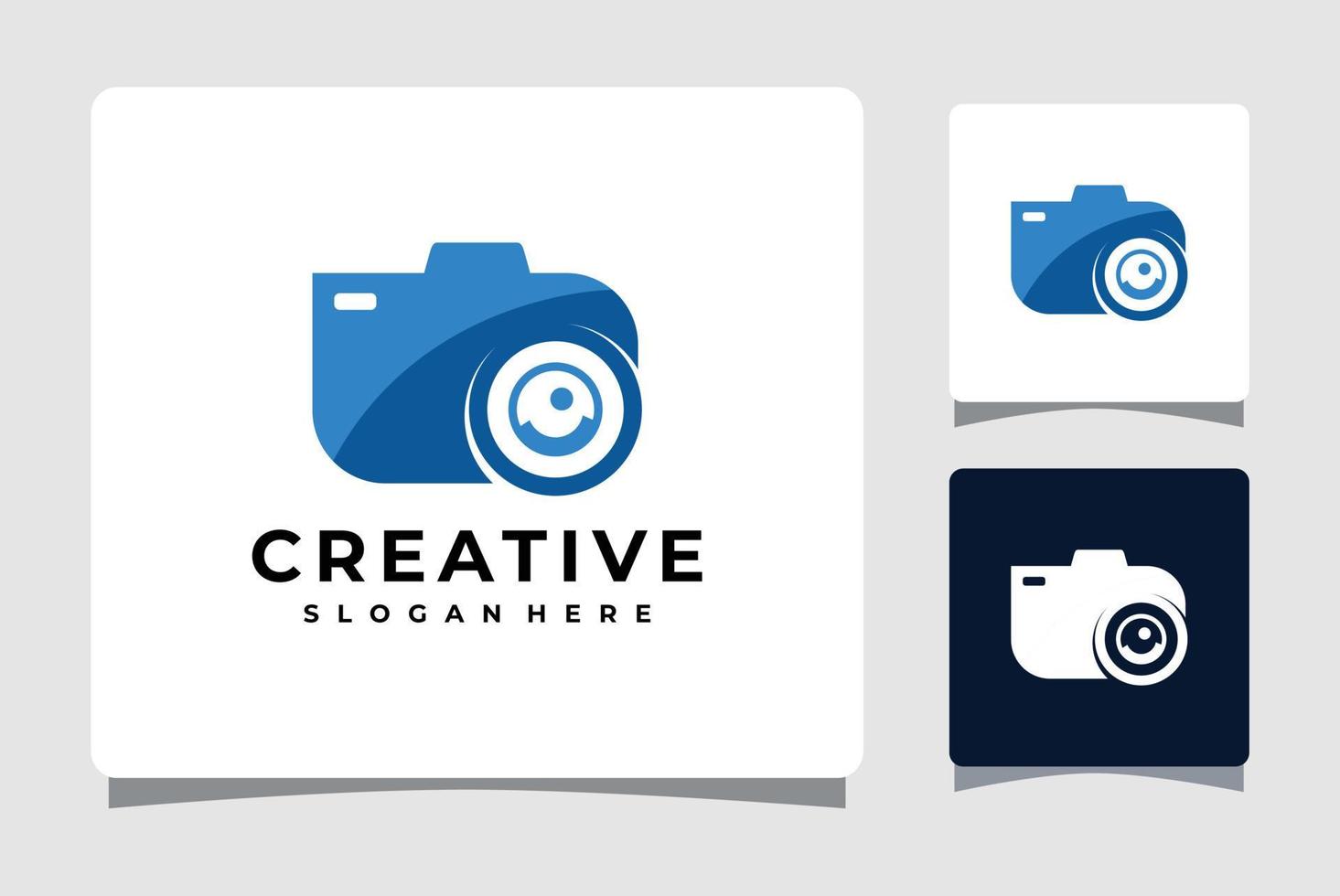 inspiración de diseño de plantilla de logotipo de fotografía de cámara vector
