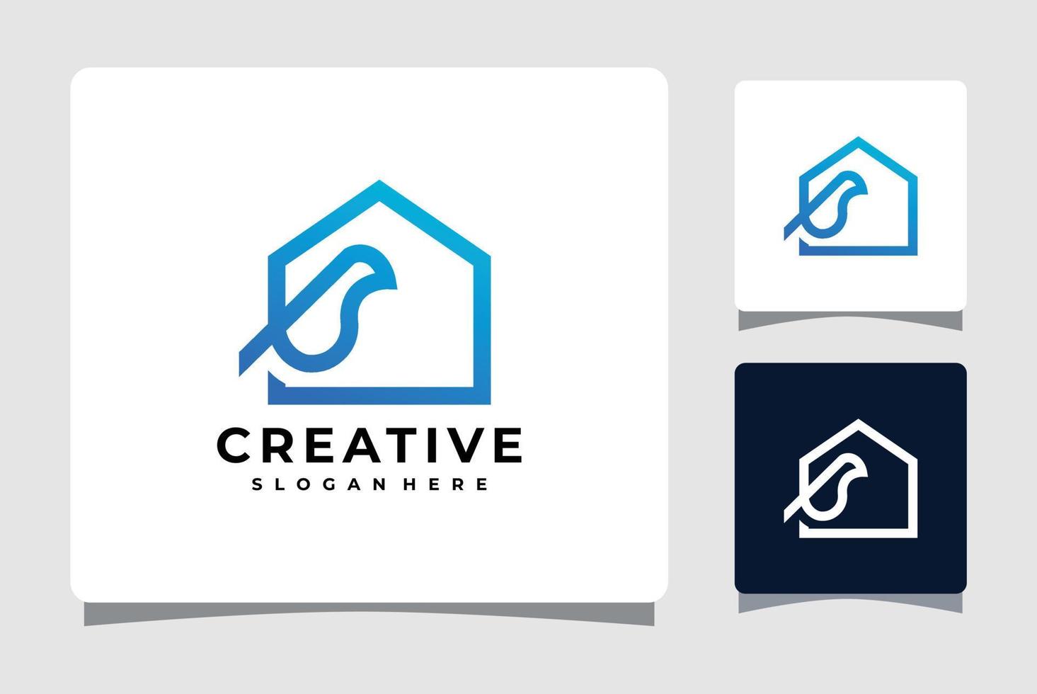 House Bird Logo Template Design Inspiration vector