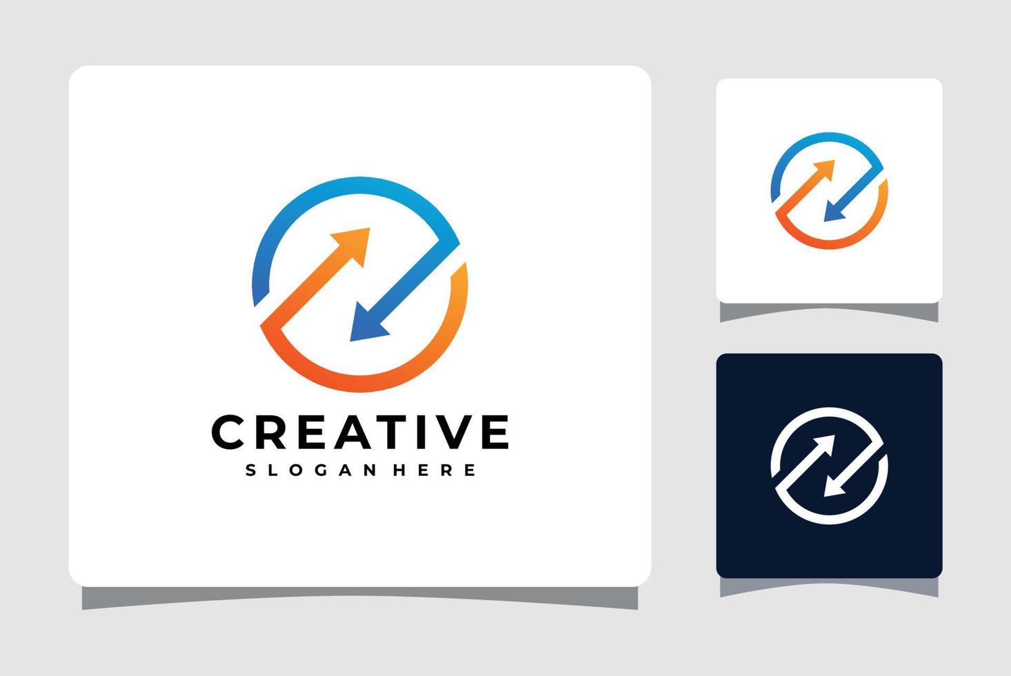 Circle Technology Logo Template Design Inspiration vector