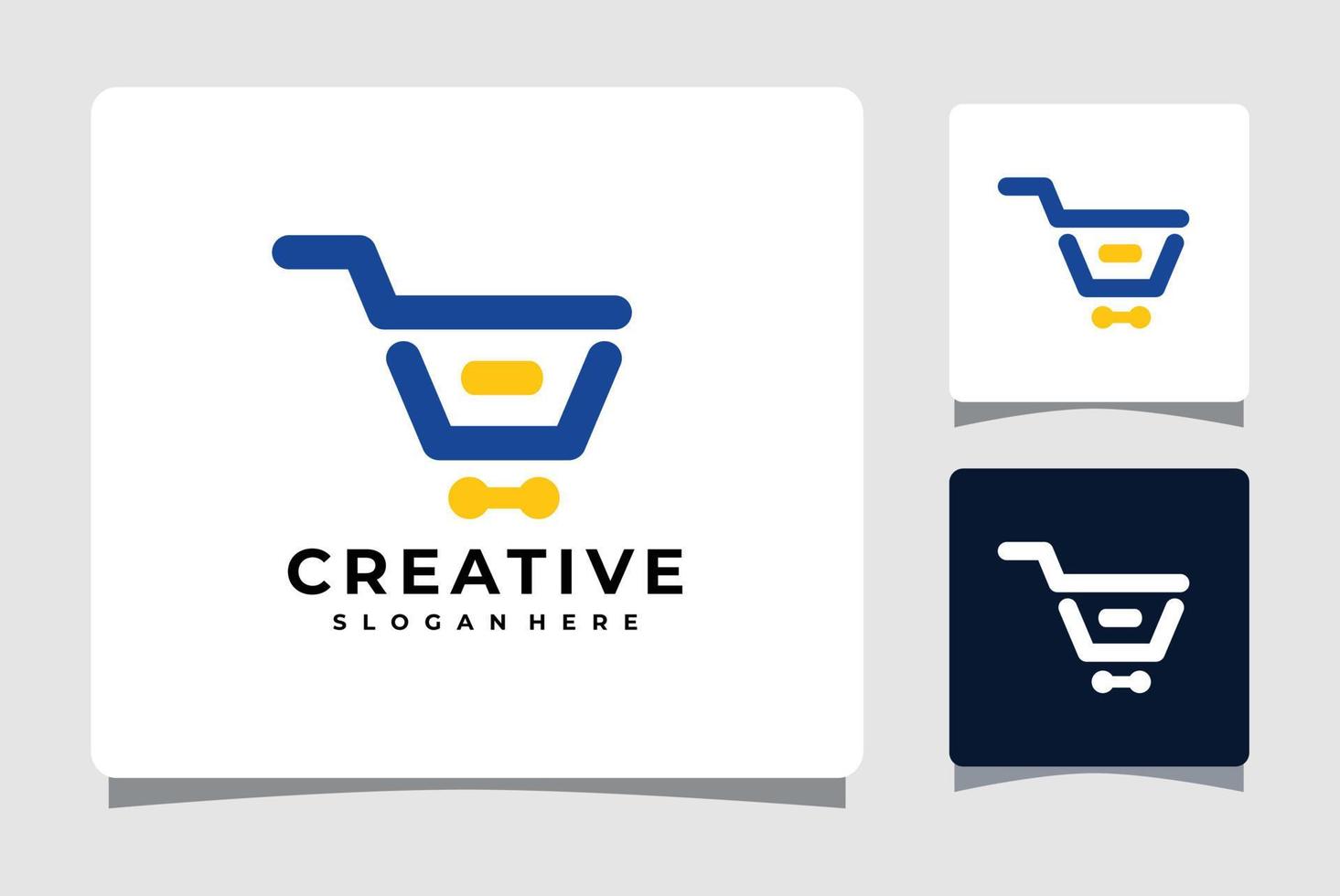Shopping Cart Logo Template Design Inspiration vector