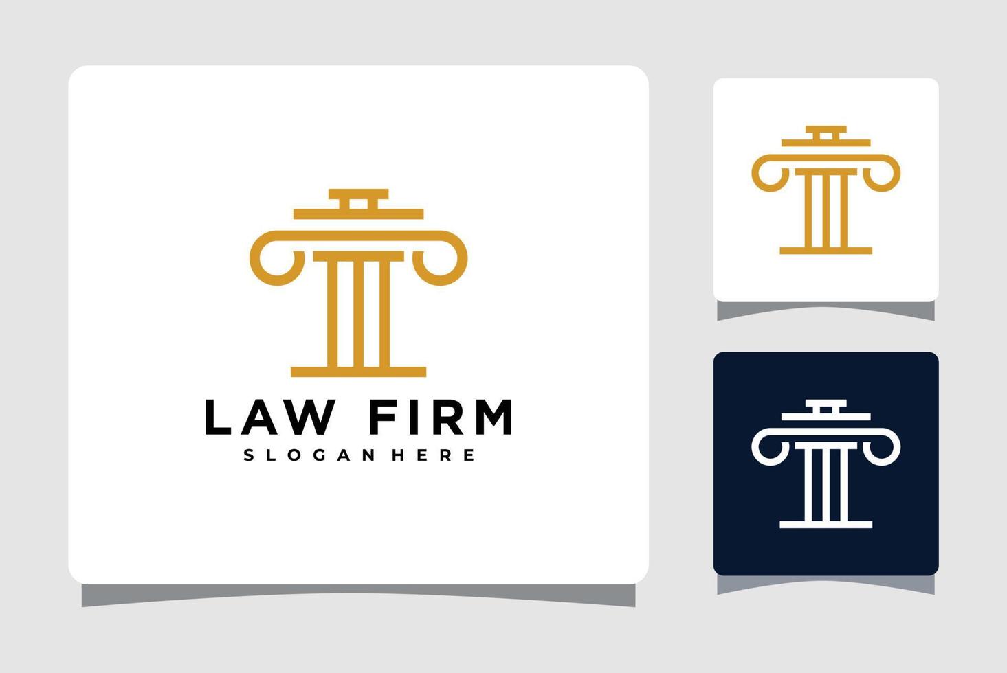 Law Firm Pillar Logo Template Design Inspiration vector