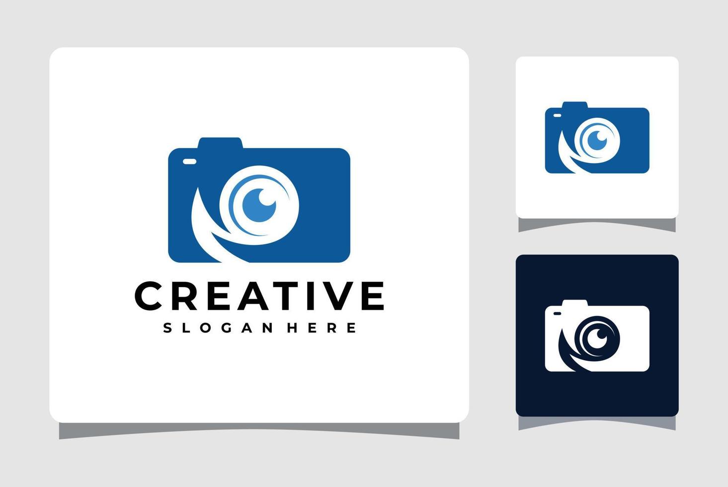 inspiración de diseño de plantilla de logotipo de fotografía de cámara vector