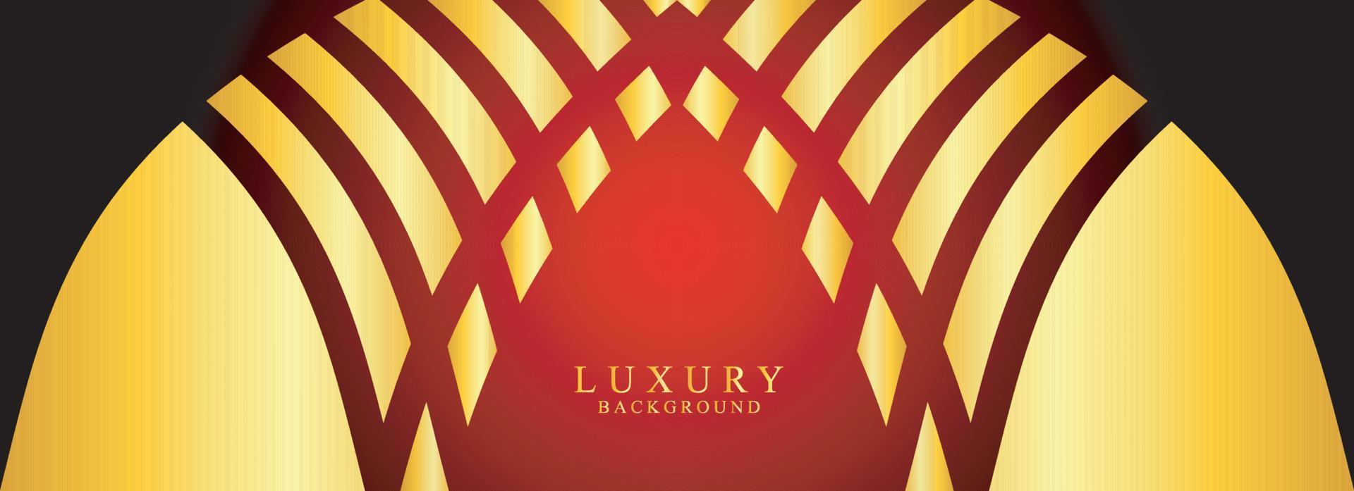 Abstract red black gold luxury design modern futuristic background vector image