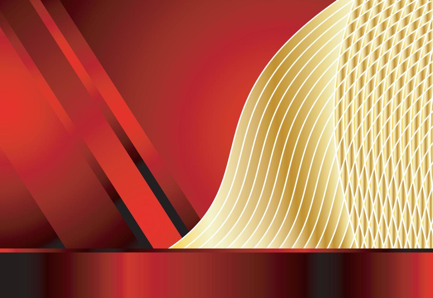 Golden red background vector