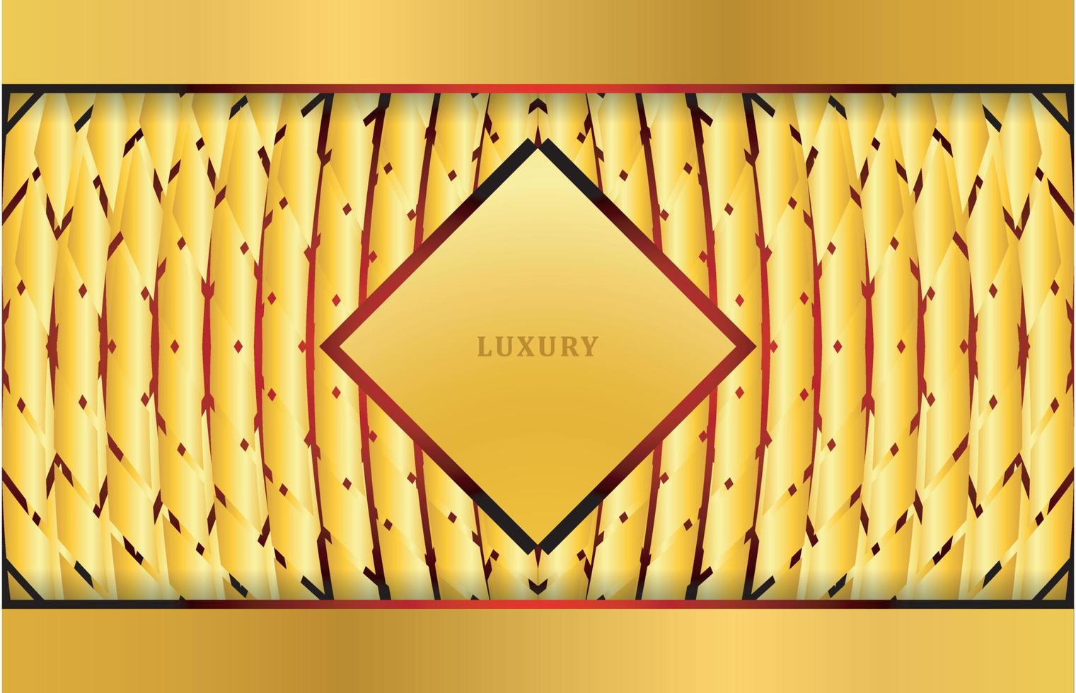 Luxury golden with red black vector