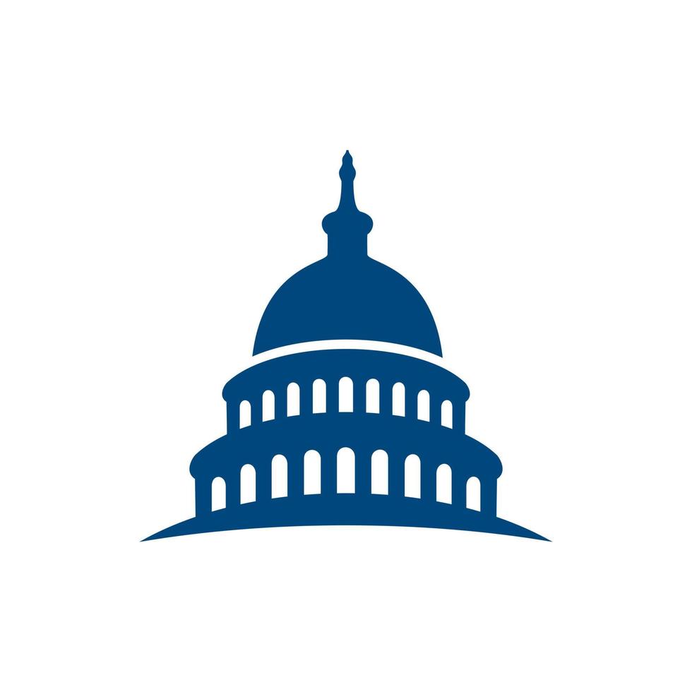 Dome capital building vector logo