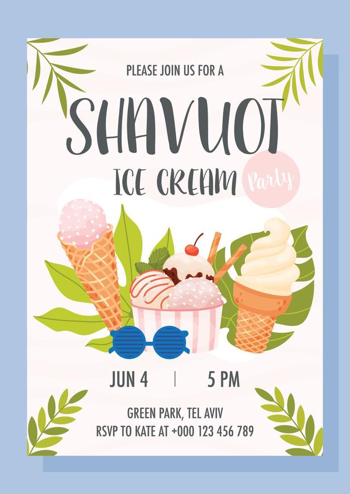 Happy Shavuot Day vector