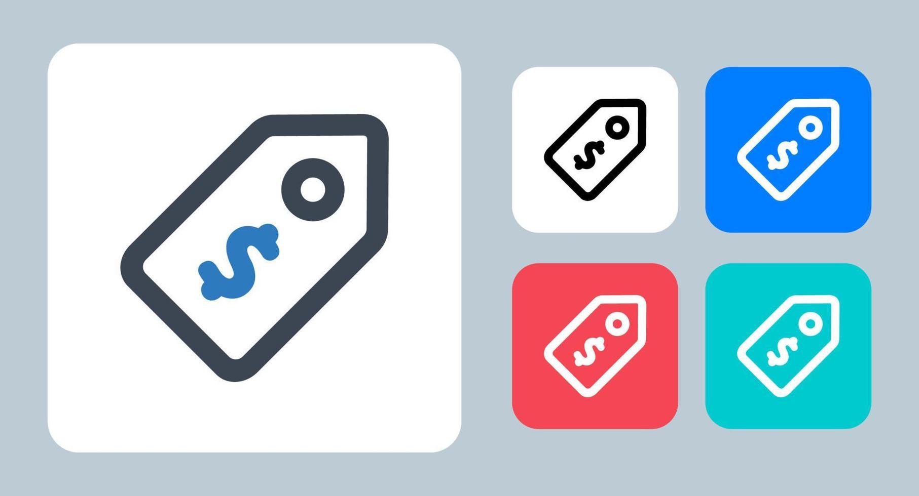 Price Tag icon - vector illustration . price, tag, label, shopping, sale, buy, product, line, outline, flat, icons .