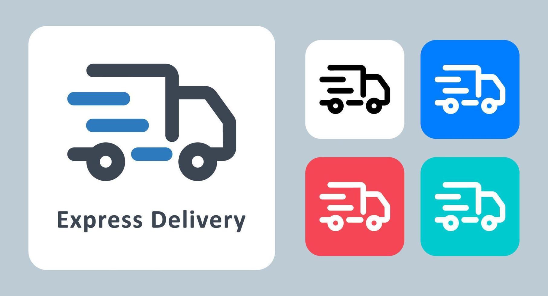 Delivery Express logo with panel van and courier 5441962 Vector Art at  Vecteezy