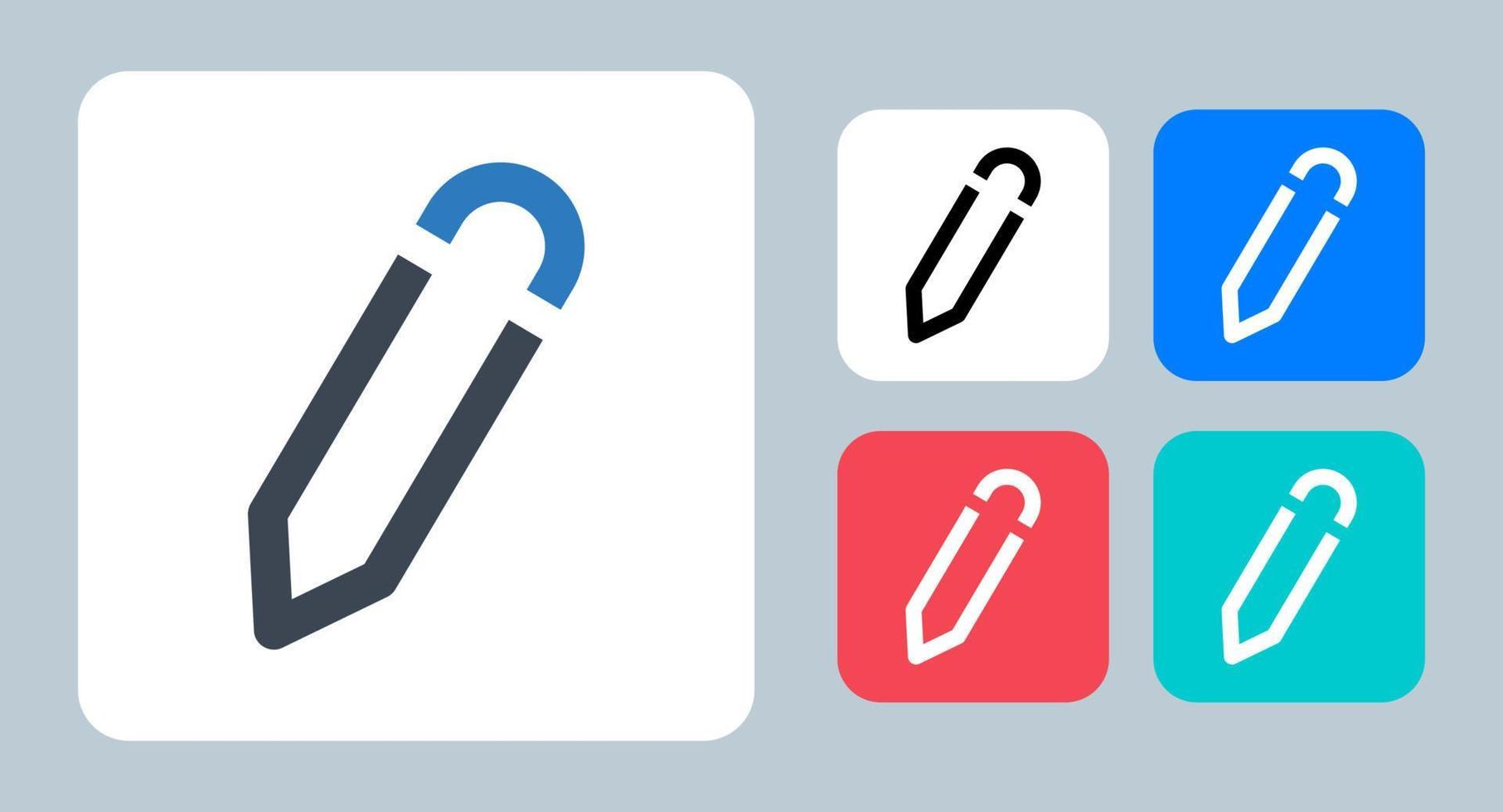 Pencil icon - vector illustration . Edit, Pen, Pencil, Write, Draw, Blogging, Copywriting, Writing, line, outline, flat, icons .