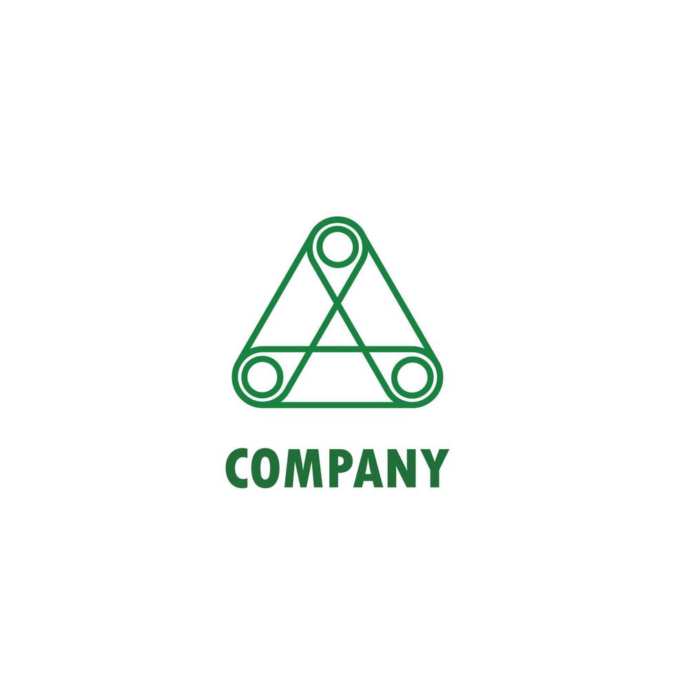 Triangle Logo Concept, Social Communities, Network Company Logo Design Template vector