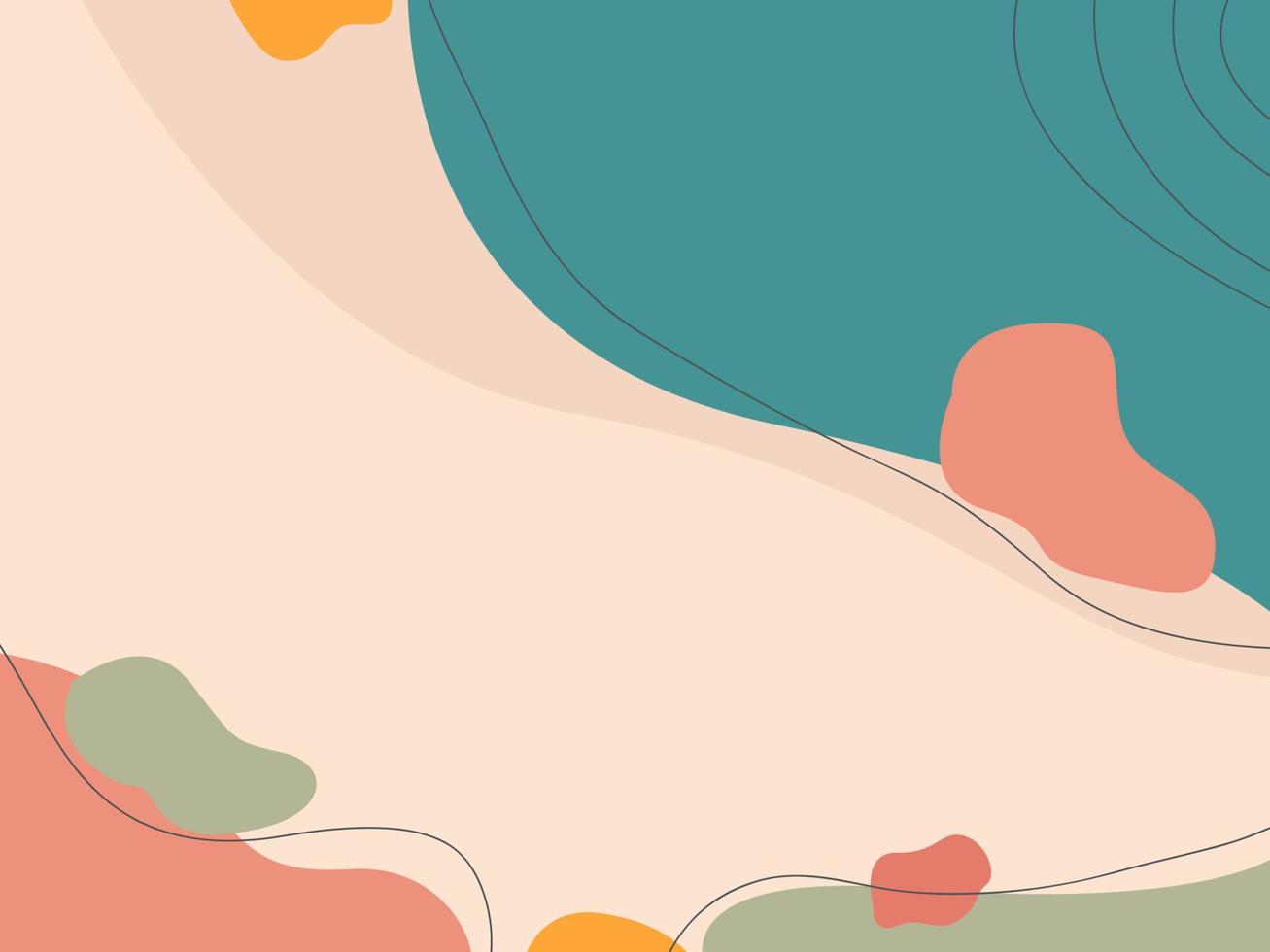 Abstract modern background with brown leaves colors vector