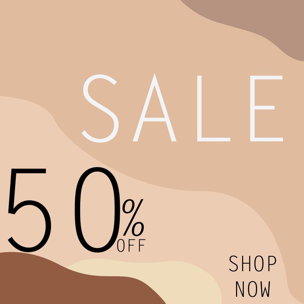 Sale banner template design. vector