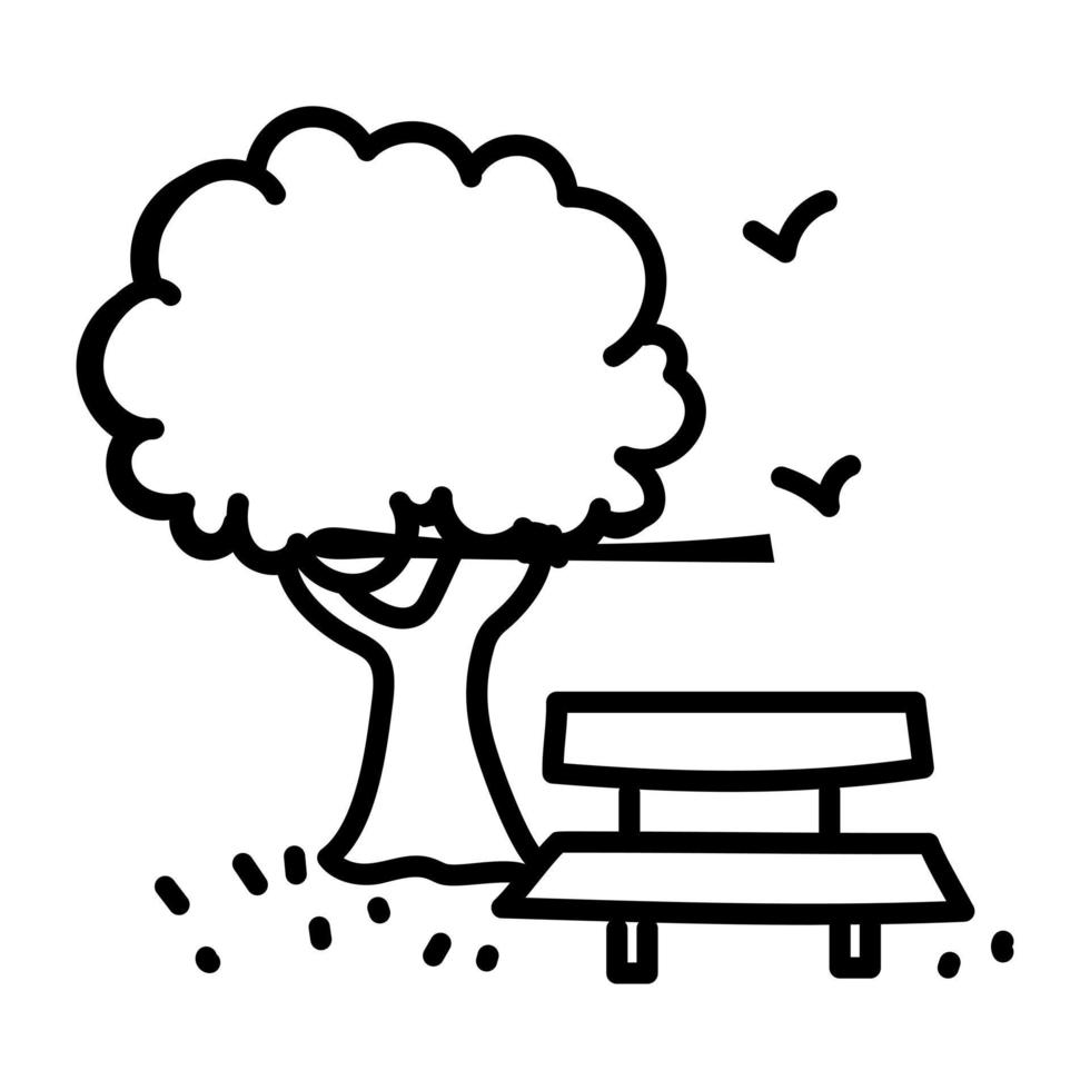 Catch a sight of this beautiful doodle icon of tree vector