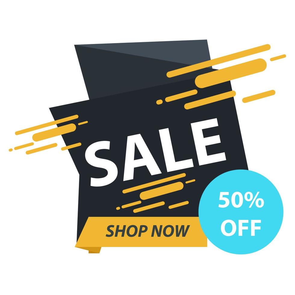 Sale banner template design. vector