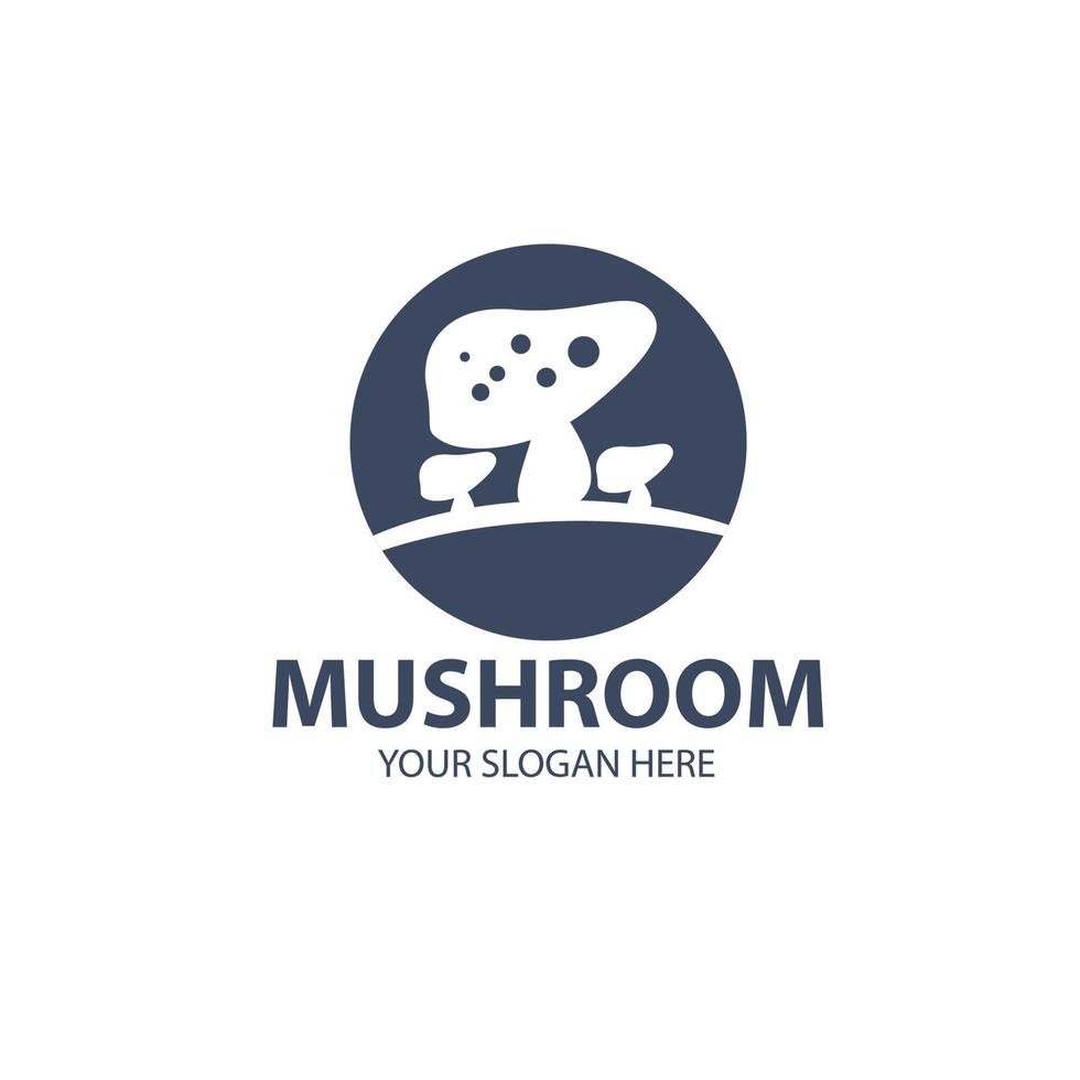 Logo for your business with cute mushroom character vector