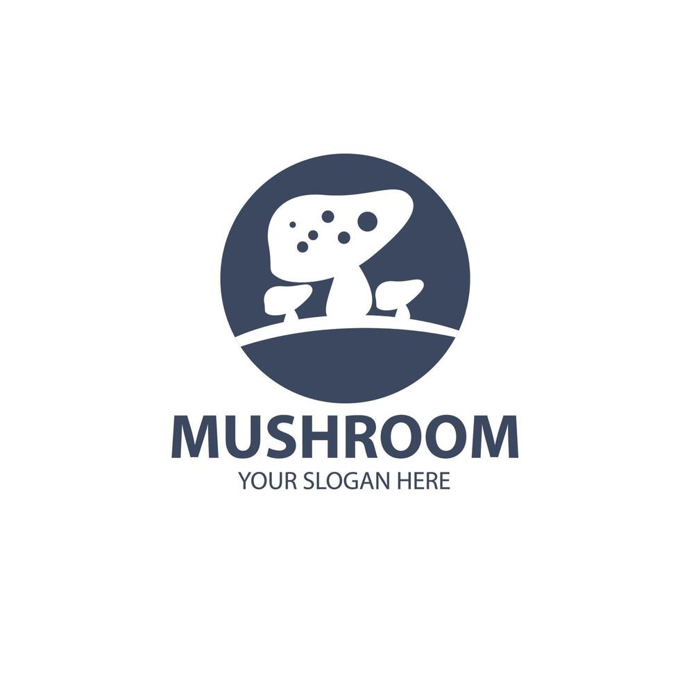 Logo for your business with cute mushroom character vector