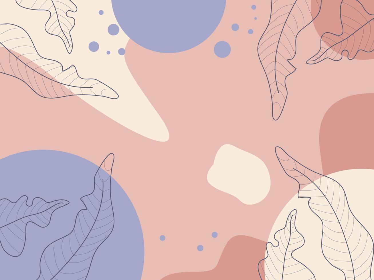 fondo moderno abstracto con colores de hojas marrones vector