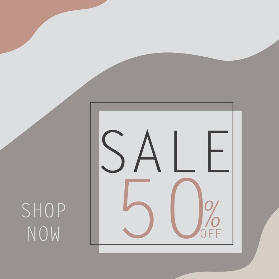 Sale banner template design. vector