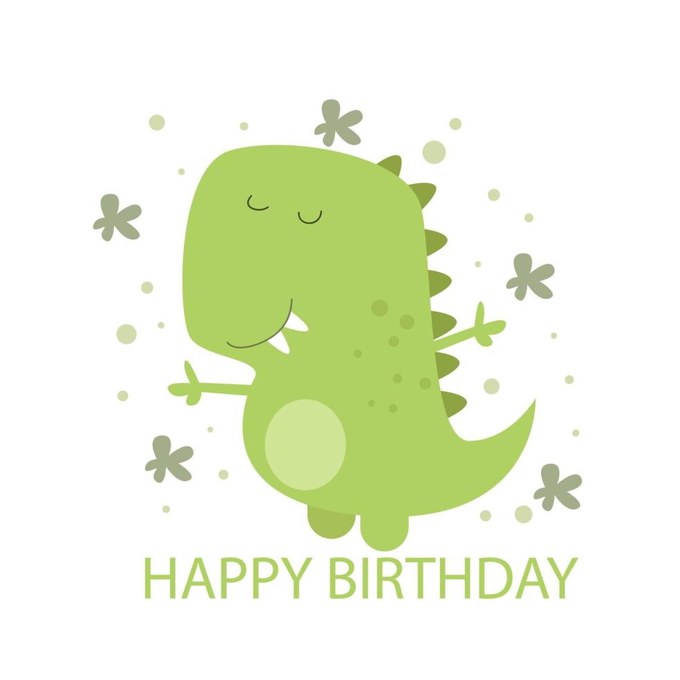 divertido, feliz cumpleaños, tarjeta, vector, ilustración vector