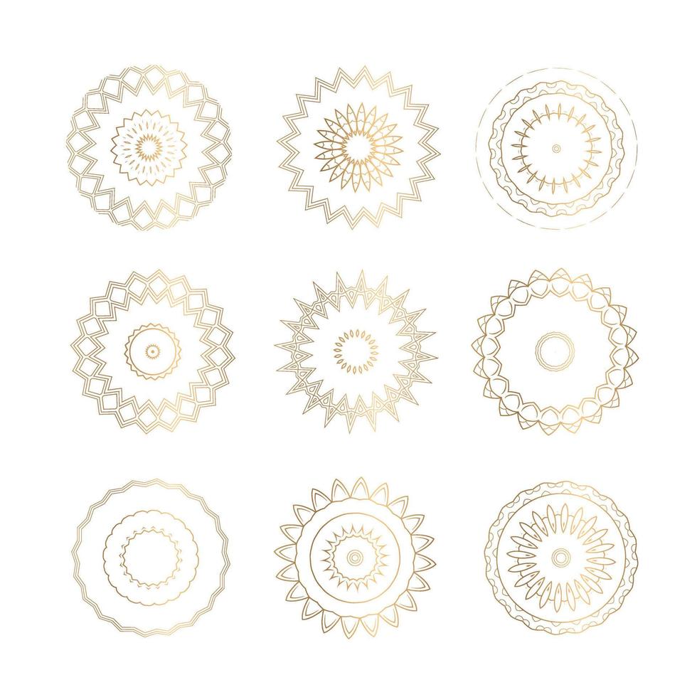 luxury background mandala design set. Luxury ornamental Abstract background in gold color. invitation wedding card, invite backdrop cover banner vector design.