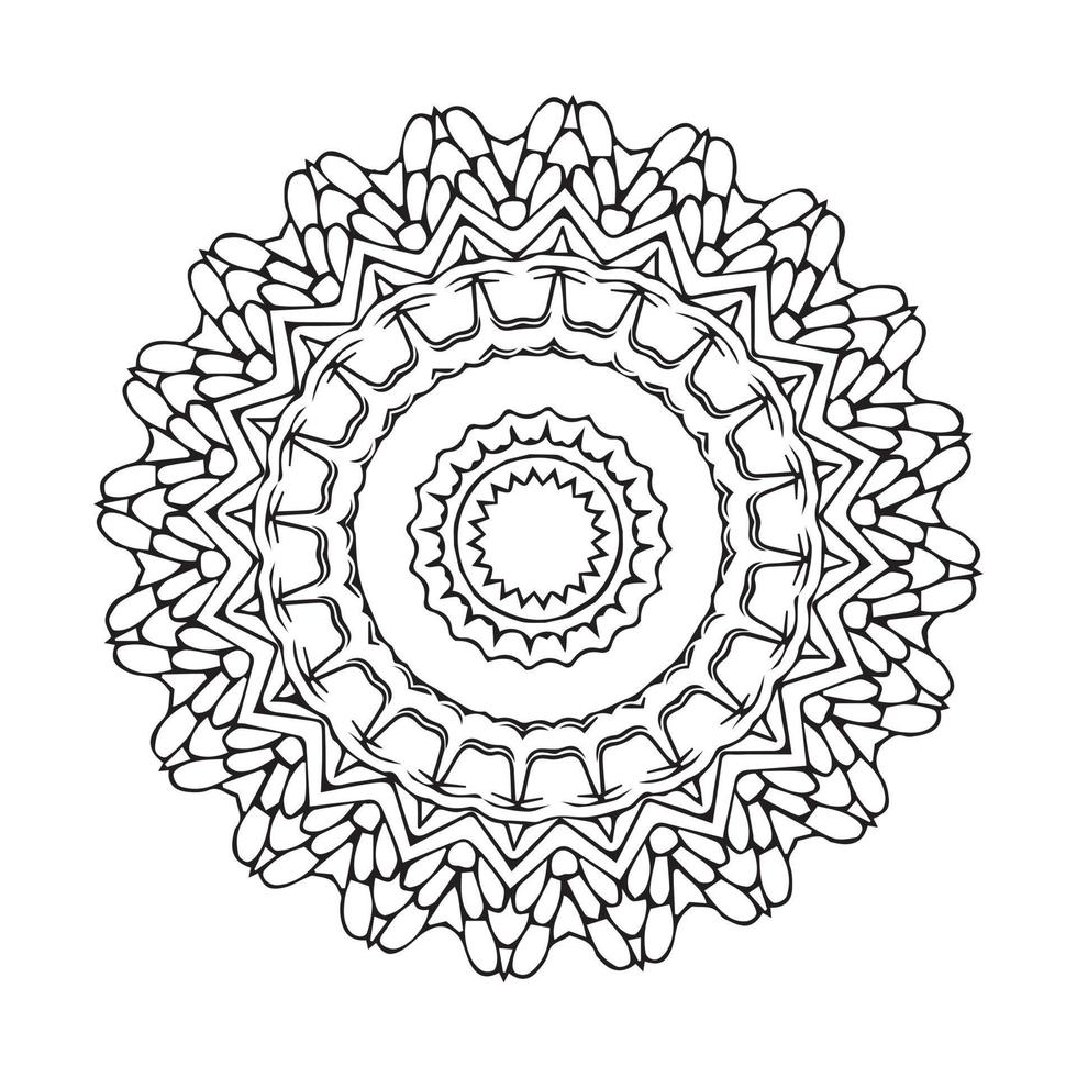 Decorative mandala design template layout vector