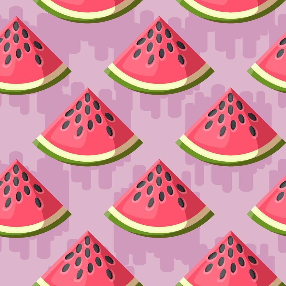 Seamless pattern with watermelon slices. Vector cartoon textureSeamless pattern with watermelon slices. Vector cartoon textureSeamless pattern with watermelon slices. Vector cartoon texture