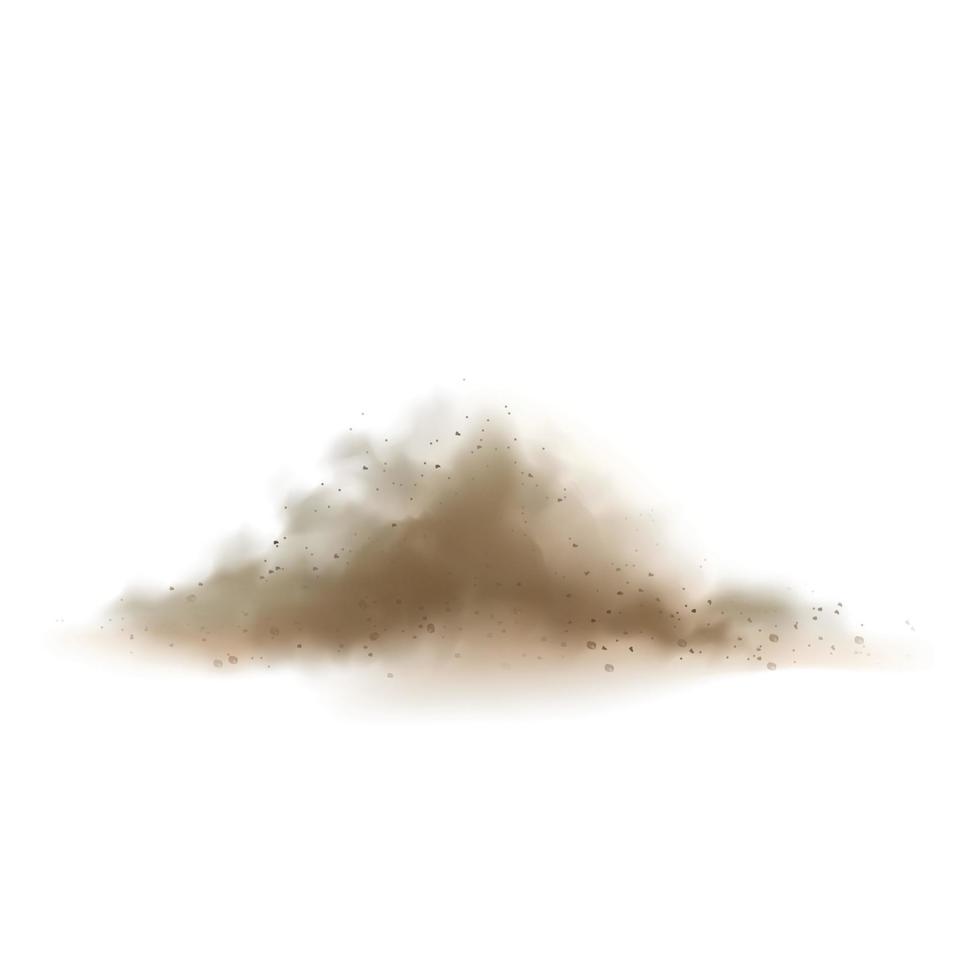 vector de explosión de partículas de polvo granos de arena
