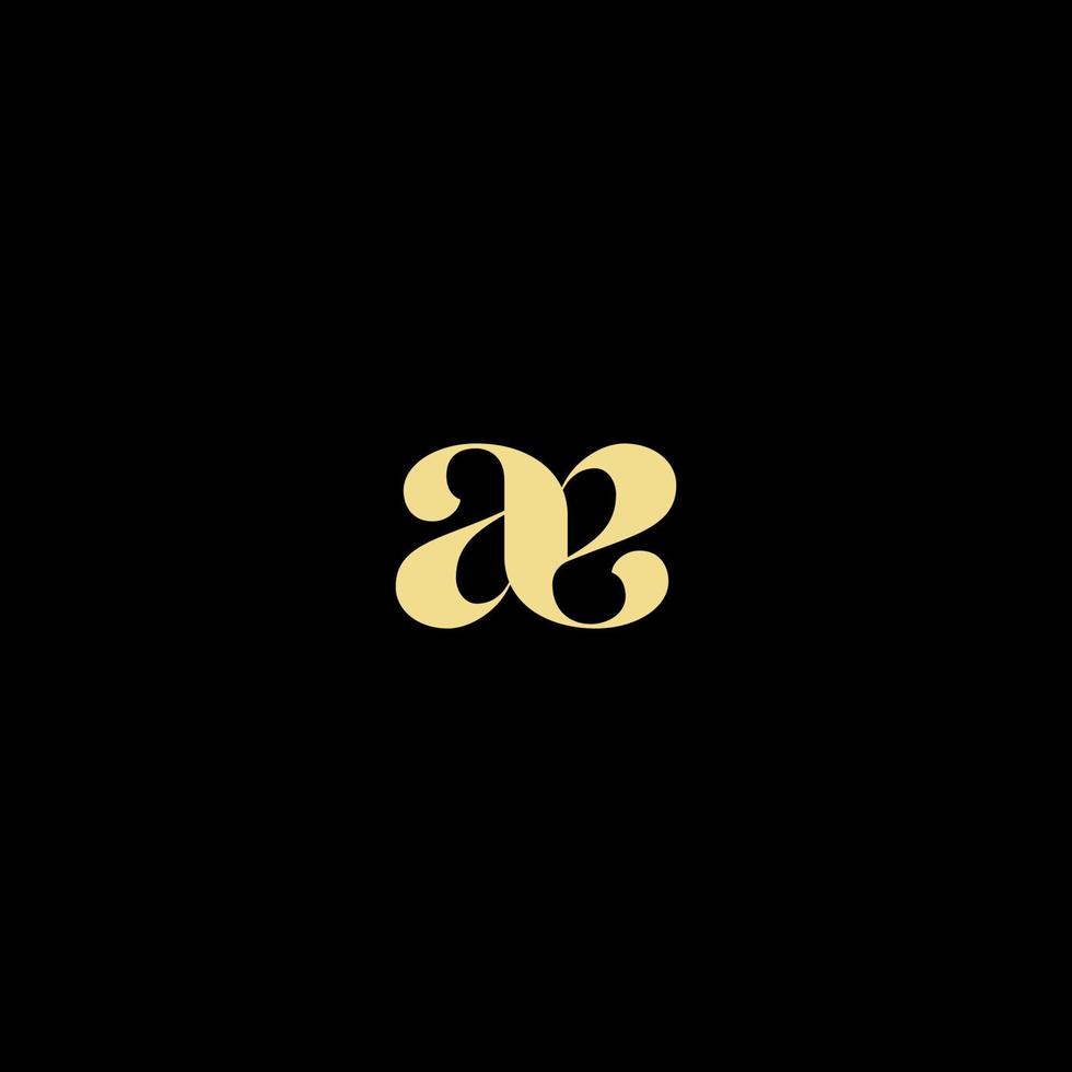 AE initial logo best for beauty and fashion in bold feminine concept vector