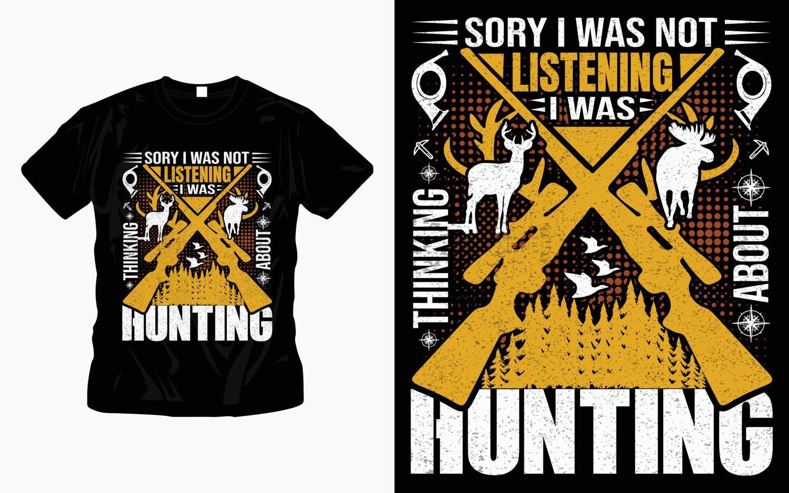 Hunting t-shirt design vector