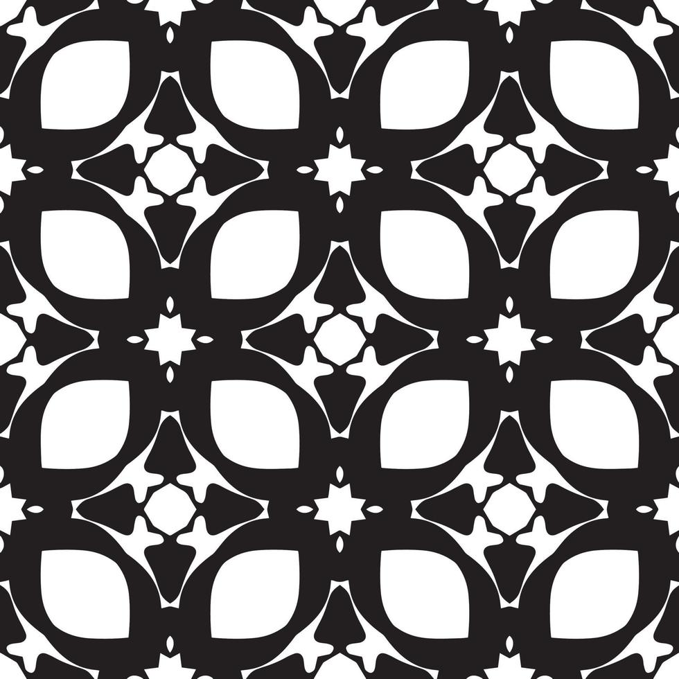 Geometric seamless black and white background. Geometry. Pattern. vector