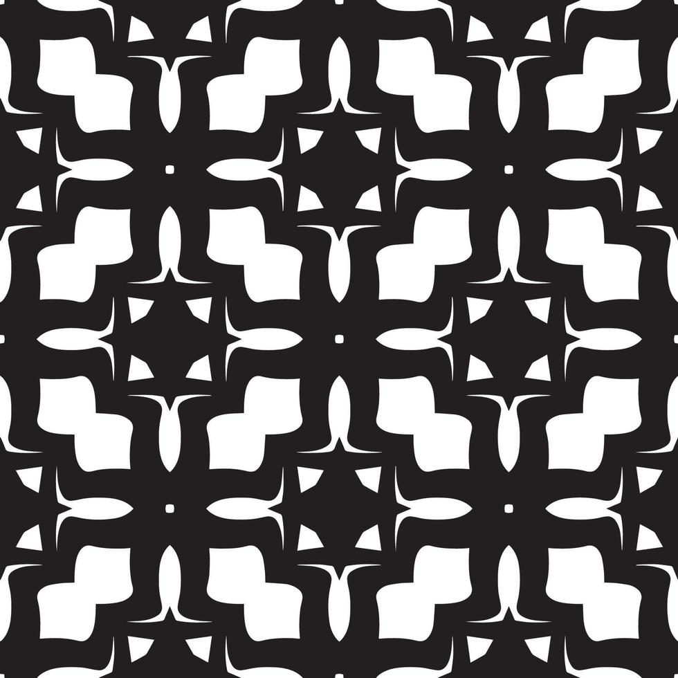 Geometric seamless black and white background. Geometry. Pattern. vector