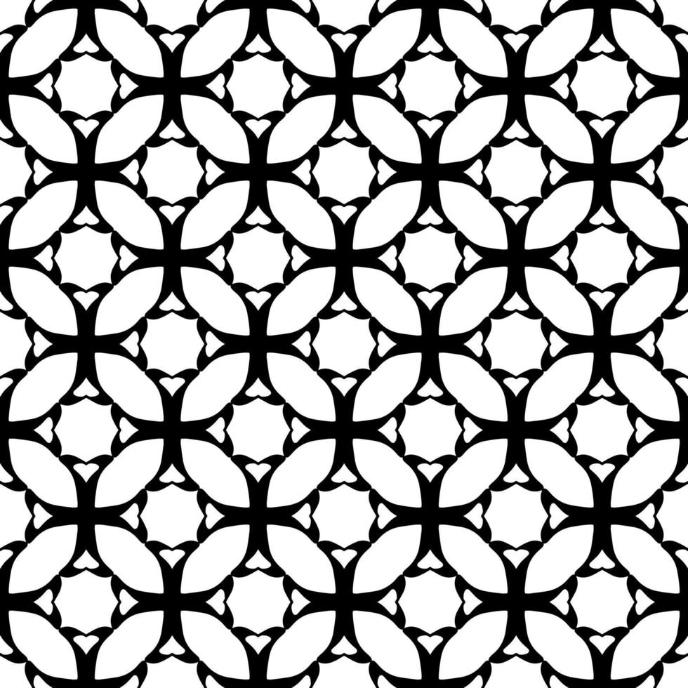 Geometric seamless black and white background. Geometry. Pattern. vector